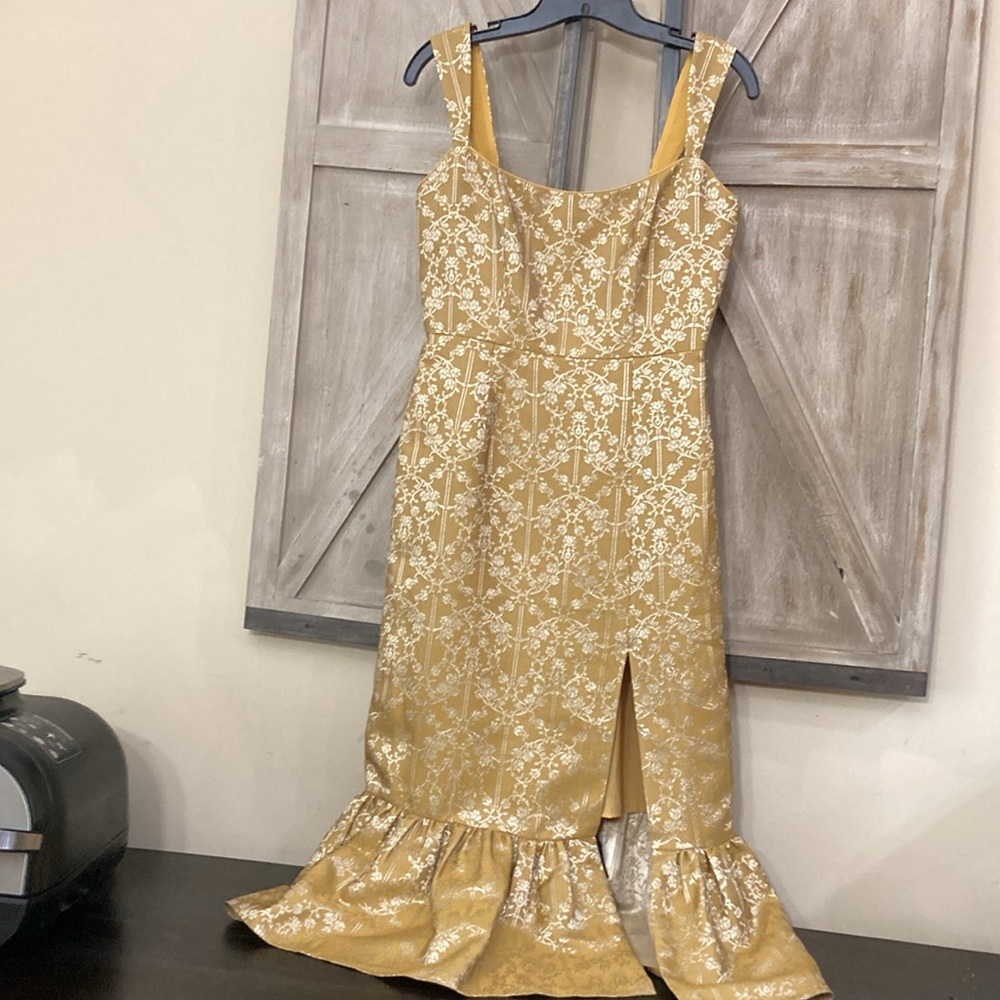 SACHIN -BABI Gold Floral Dress
SIZE 4
WOMENS